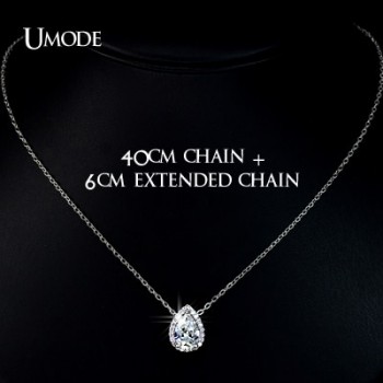 Water Drop Design Pear cut Top Quality AAA+ Cubic Zircon Pendant Necklace